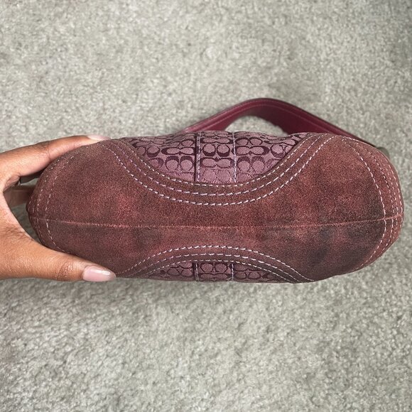 RARE Vintage Coach Plum/Pink Soho Hobo Mini Shoulder Bag 2154 - Picture 3 of 16